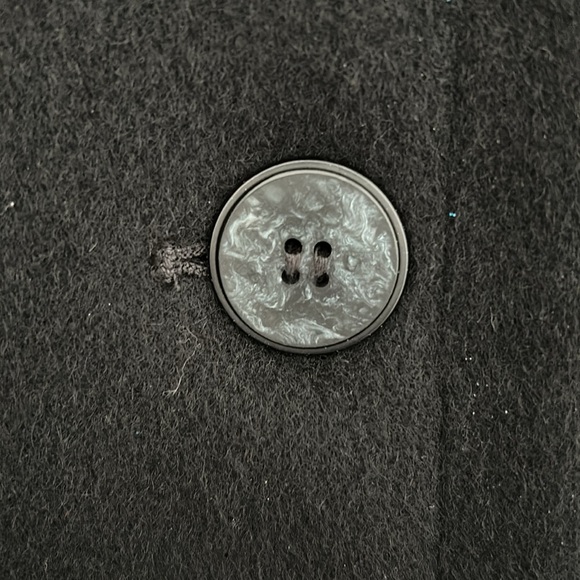 LONDON FOG - pure virgin wool winter coat black size 10 men - Picture 3 of 7